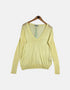Lightweight V-Neck Sweater for Women – Yellow