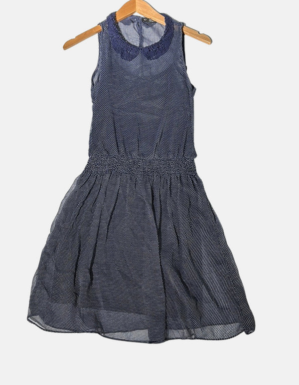 Midnight Polka Dot Delight Dress