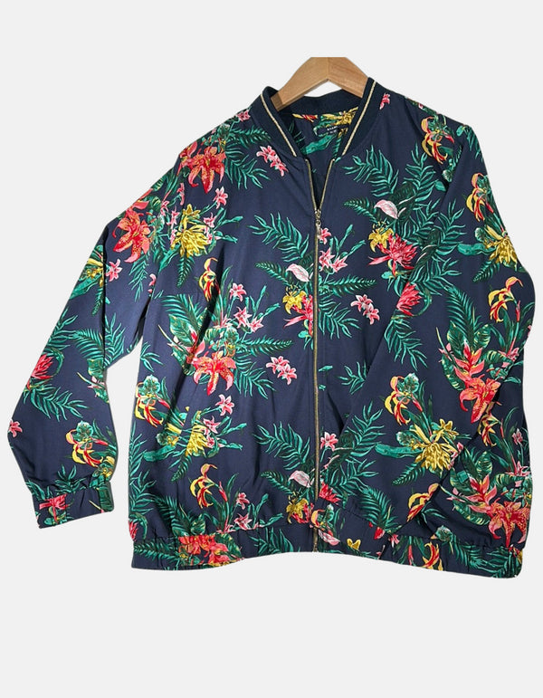 Midnight Garden Bomber Jacket