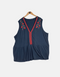 Sleeveless Navy Tunic with Embroidered Floral Detail