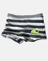 Baby Striped Swim Trunks with Whale Print