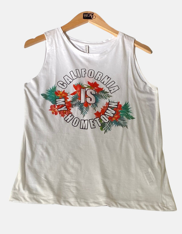 California Is My Hometown Graphic Tank Top