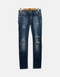 Distressed Slim-Fit Blue Denim Jeans
