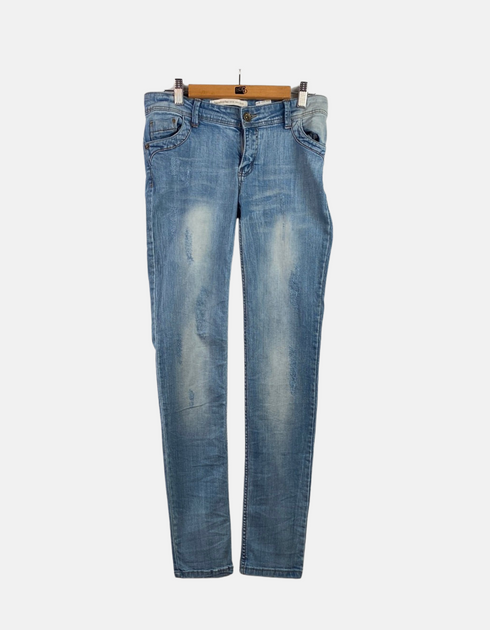 Light Wash Slim-Fit Denim Jeans