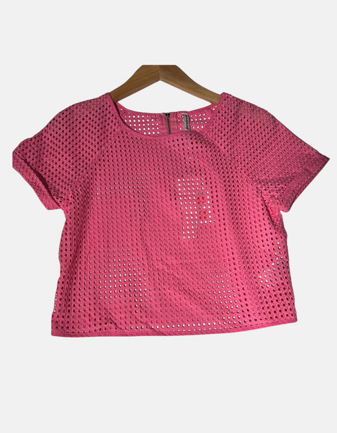 Mesh Cropped Top for Women – Short Sleeve