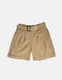 High-Waisted Pleated Shorts with Belt