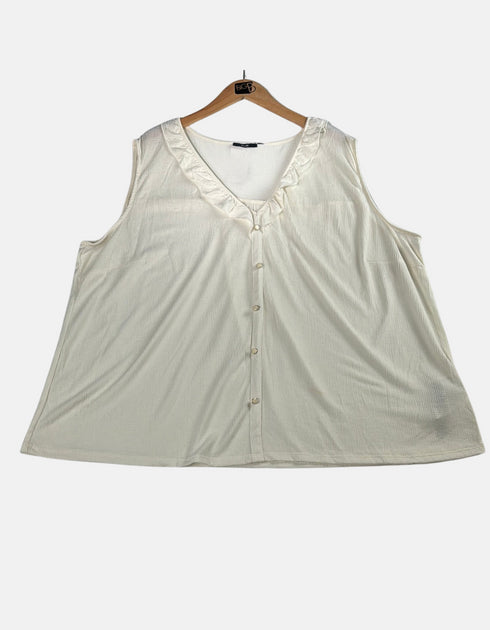 Serene Ivory Button-Up Tank