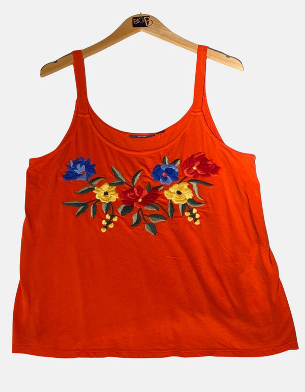 Embroidered Floral Camisole Top for Women