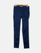 Navy Slim-Fit Trousers with Seam Detailing
