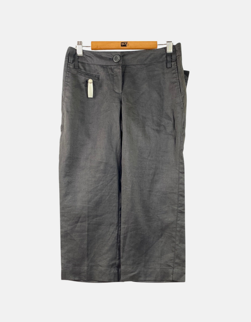 Women's Cropped Black Trousers