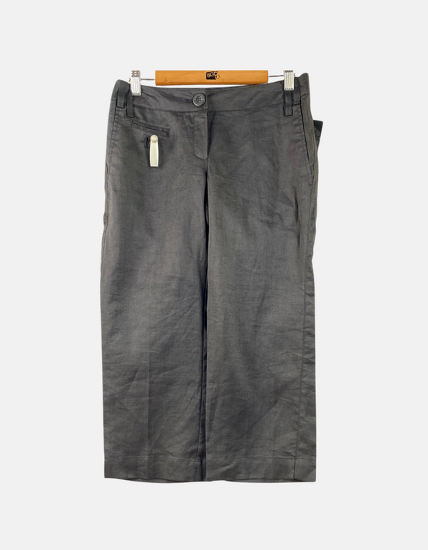 Women's Cropped Black Trousers