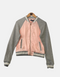 Pink and Gray Bomber Jacket