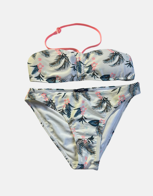 Floral Print Bandeau Bikini Set