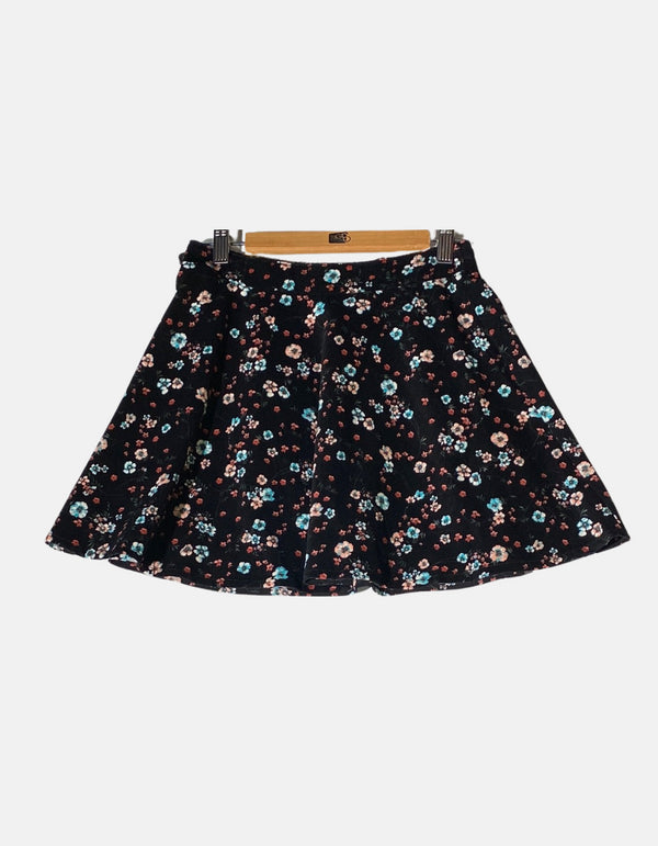 Skirt woman floral black FM