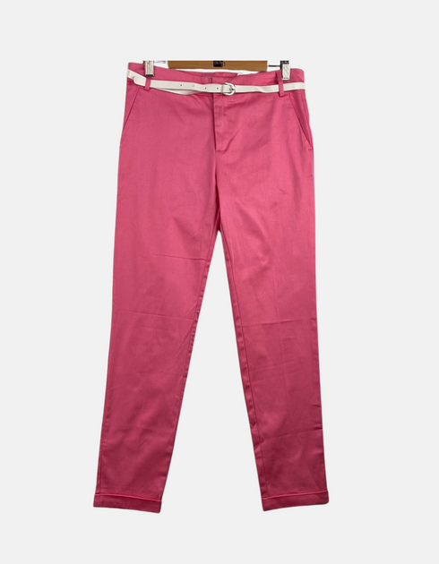 Pink colour pants with belt FM