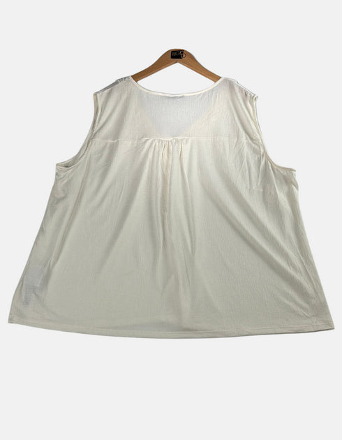Serene Ivory Button-Up Tank