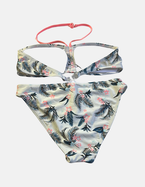 Floral Print Bandeau Bikini Set