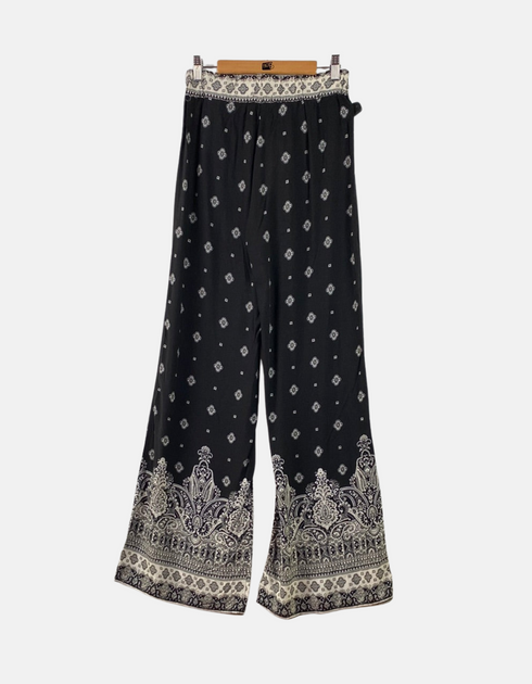 Printed Wide-Leg Palazzo Pants