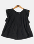 Women's Ruffled Sleeve Pintuck Blouse