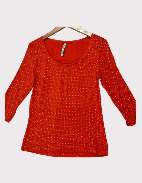 Crimson Dot Delight Blouse
