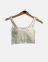 White laze crop top FM