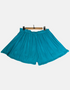 Flowy Teal Shorts with Lace Trim