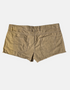 Khaki Distressed Baby Shorts with Raw Hem