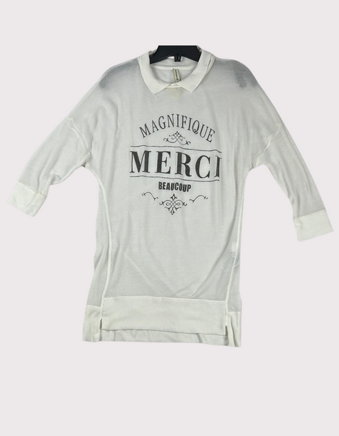 Magnifique Merci Heather Polo Sweatshirt