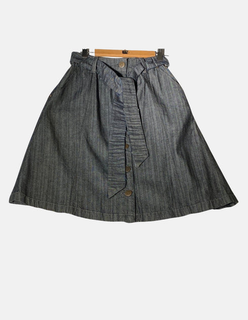 A-Line High-Waisted Midi Skirt for Women