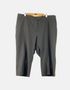 Black Knee-Length Tailored Capri Pants
