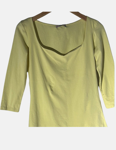 Lemon Zest Scoop Neck Top