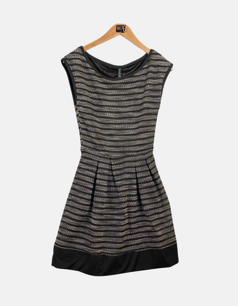 Striped Sleeveless Fit & Flare Dress