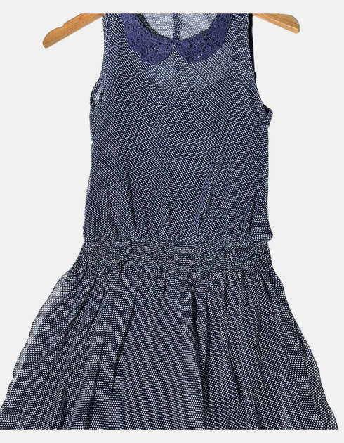 Midnight Polka Dot Delight Dress