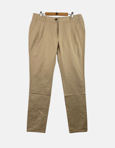 Classic Khaki Straight-Leg Chino Pants