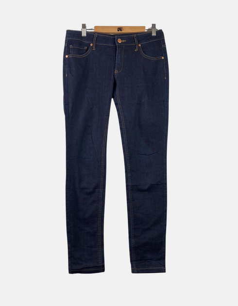 Dark Wash Straight-Leg Denim Jeans