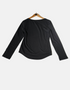 Women's Classic Long-Sleeve Scoop Neck Top