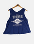 Navy Graphic Sleeveless Tank Top – "Out There is an Adventure"