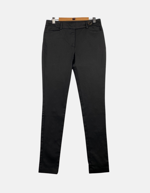 Sleek Black Slim-Fit Trousers