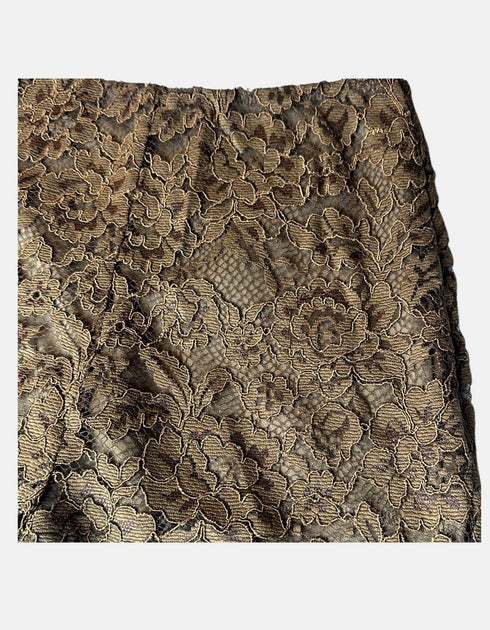 Espresso Floral Lace Shorts F