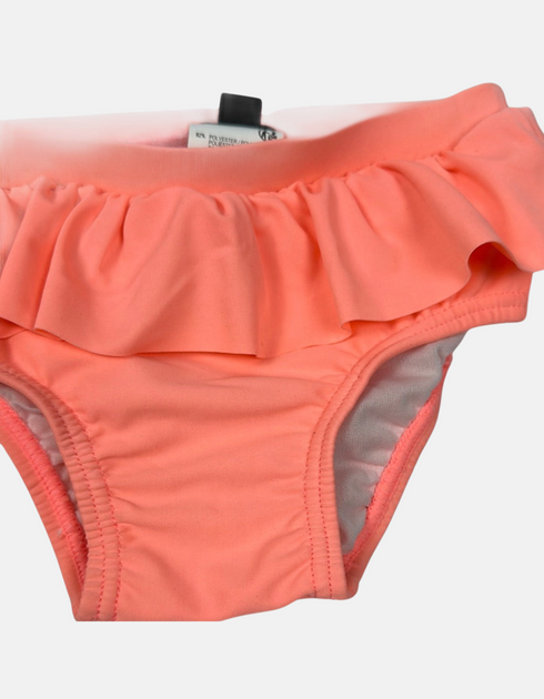 Coral Bliss Ruffled Swim Bottom