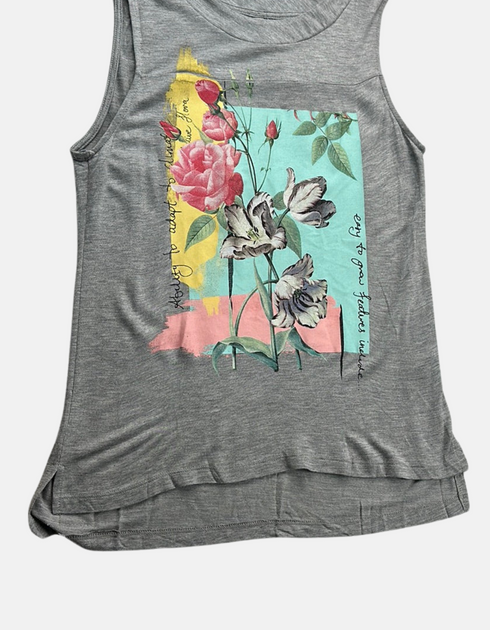 Botanical Artistry Sleeveless Top