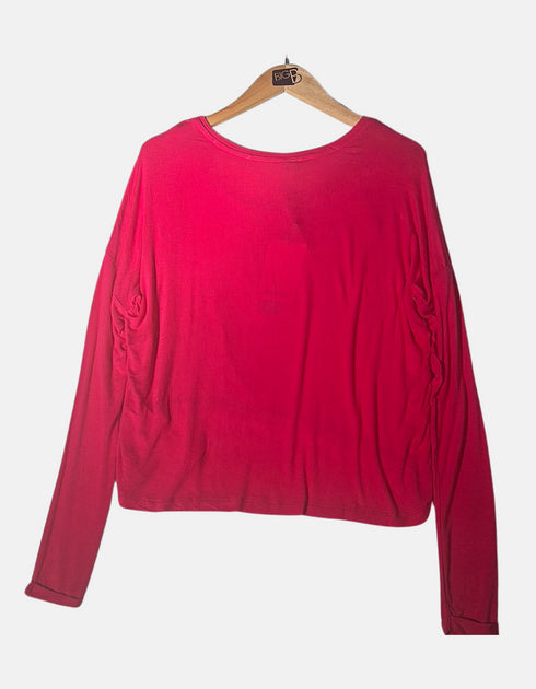 Radiant Rouge Long Sleeve Top