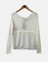 Sheer Long Sleeve Layered Top for Women