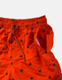 Tropical Palm Print Swim Shorts – Orange