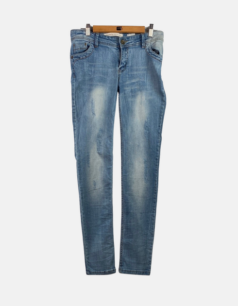 Light Wash Slim-Fit Denim Jeans