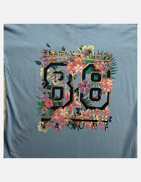 Floral Varsity Number Tee