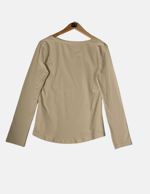 Basic Long Sleeve Crew Neck Top for Women