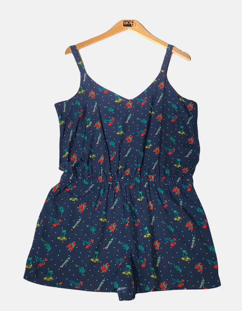 Floral Print Sleeveless Romper for Women