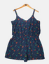 Floral Print Sleeveless Romper for Women