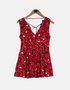 Red floral dress FM